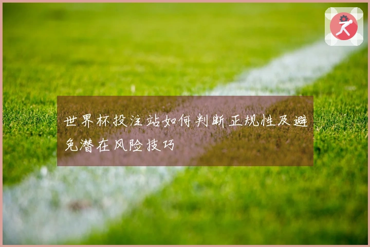 世界杯投注站如何判断正规性及避免潜在风险技巧